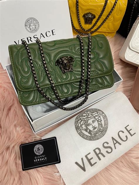 saks versace shoulder bag